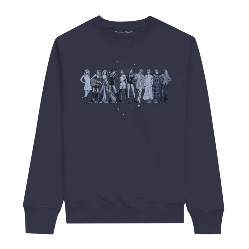 Taylor Swift Midnights Eras Navy Crewneck - 2XL